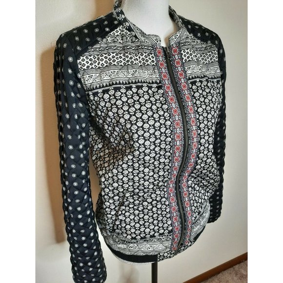 Roxy Women's Medium M Floral Quilted Jacket Coat - Picture 6 of 10